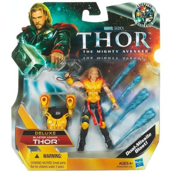 Hasbro 2011 Thor Deluxe Blaster Armor Thor Dual-Missile Action Figure - Picture 1 of 4